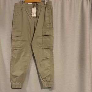 Zara Men's Olive Cargo Pants